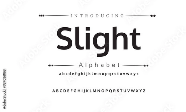 Obraz Trendy Elegant Typeface Collection