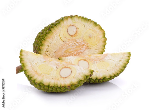 Obraz young fruit jackfruit on white background