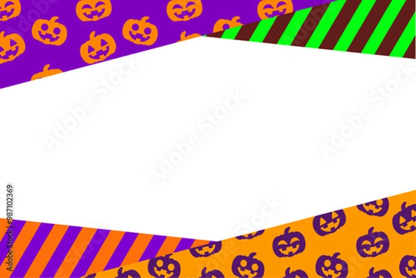 Obraz ハロウィンカラフル枠①