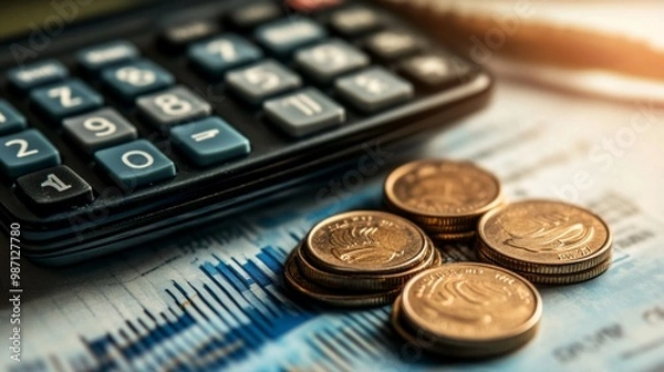 Fototapeta a specialist in finance and taxation, AI Generative