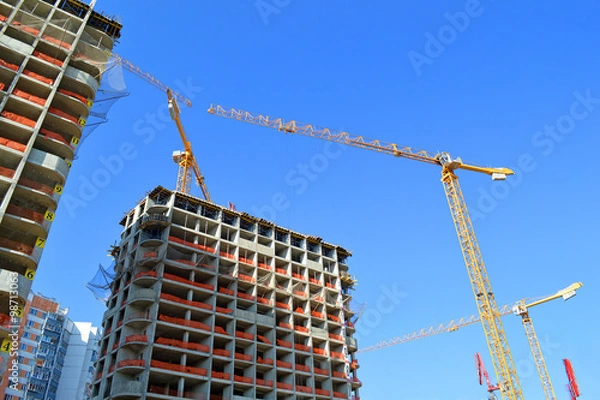 Obraz Строительство новых многоэтажных жилых домов