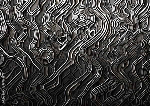 Fototapeta Creative bright abstract background illustration.generative ai