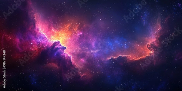 Obraz Cosmic Galaxy cloud, High resolution