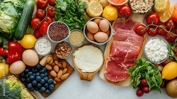 Obraz Food Variety for a Healthy Diet