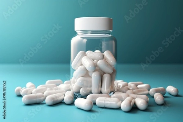 Fototapeta Cheese-themed gaming controller on blue background