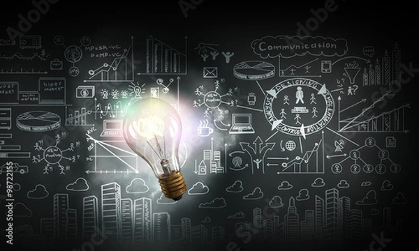 Fototapeta Bright idea for business growth