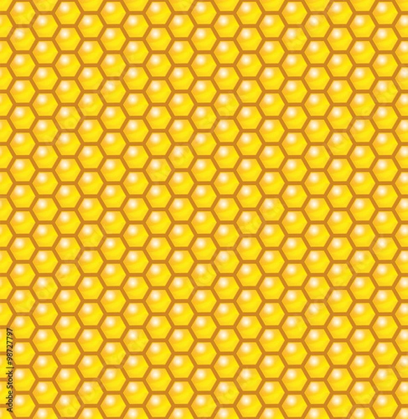 Obraz Honeycomb Seamless Pattern. Vector Illustration