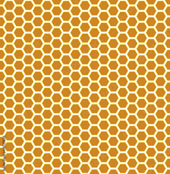 Obraz Honeycomb Seamless Pattern. Vector Illustration
