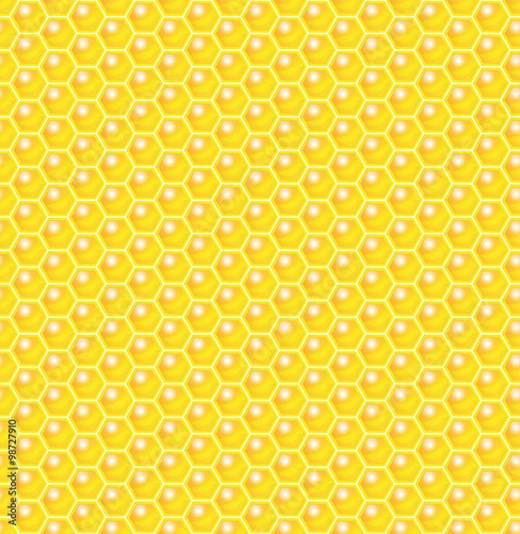 Obraz Honeycomb Seamless Pattern. Vector Illustration