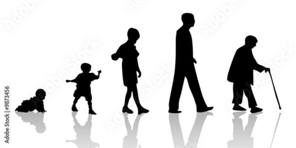 Fototapeta grandir et viellir