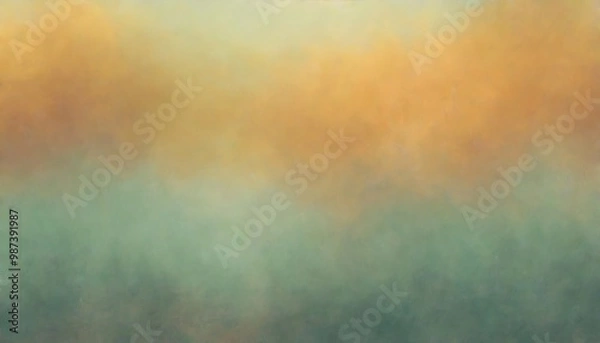 Fototapeta Vibrant Abstract Background Featuring an Orange, Teal, Green, and Pink Grainy Gradient with Noise Texture Effect, Evoking a Bright and Energetic Summer Vibe for Creative Projects
