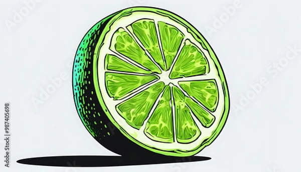 Fototapeta art of lime shards