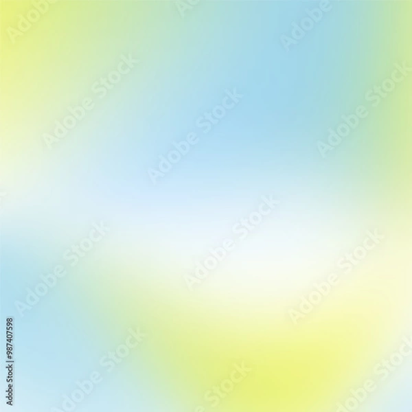Fototapeta Color gradient vector background. Soft colors spring background. Colorful abstract halftone background. Modern trendy colors. Yellow, green bright colors. Eps 10