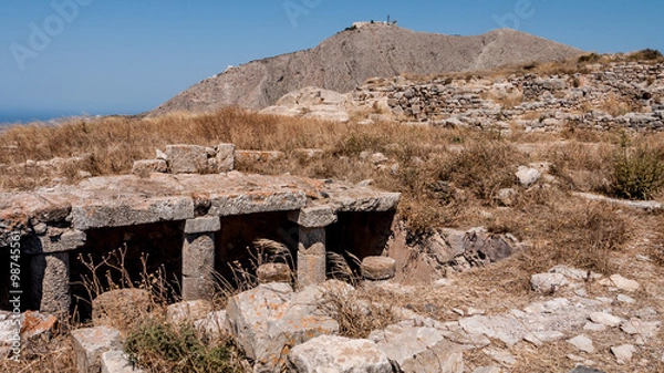 Obraz Santorini. Greece. Ancient Thera.