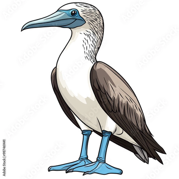 Obraz Blue footed Booby transparent icon | Icon | Anime