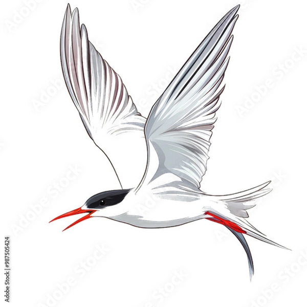 Obraz Arctic Tern transparent icon | Icon | Anime