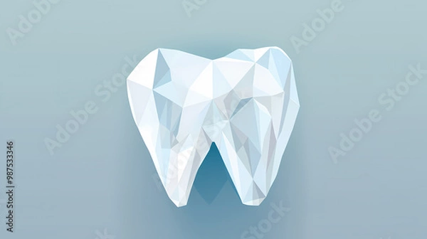Fototapeta Crystallized teeth illustration