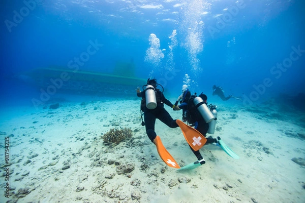 Obraz underwater explore