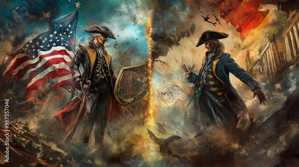 Obraz Power full Monroe doctrine Splash ART