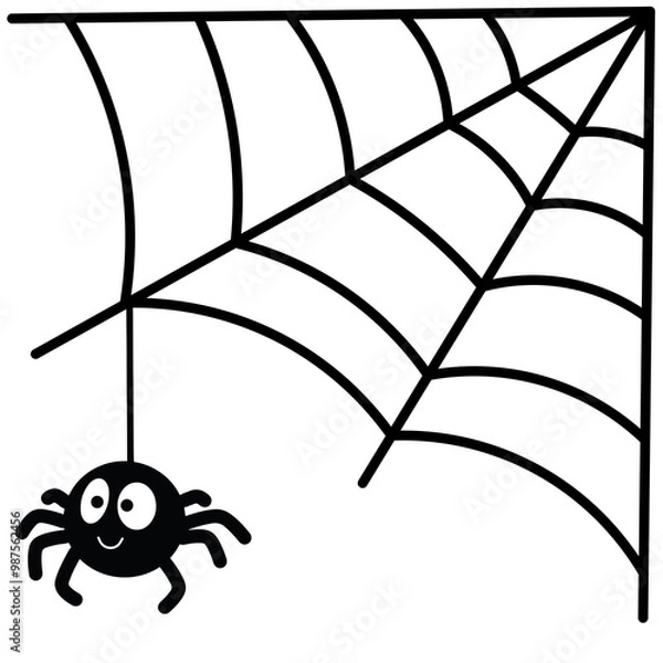 Fototapeta Happy Halloween october cute cartoon