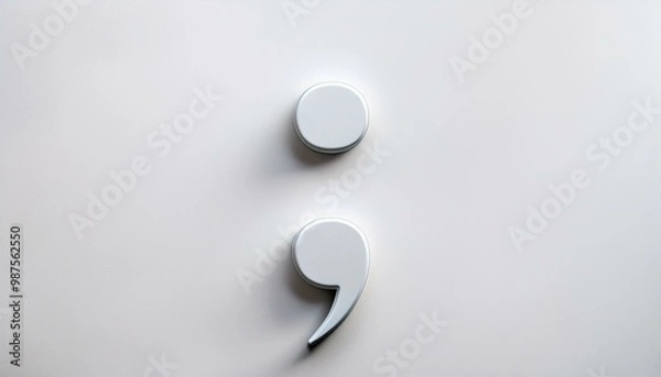 Obraz punctuation white background 