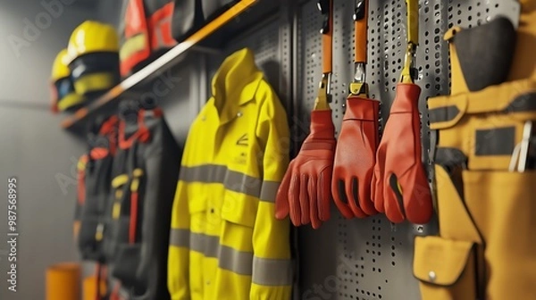 Fototapeta The Role of 3D Illustrations in Demonstrating Proper Electrical Arc Flash PPE Usage
