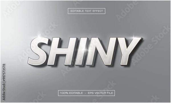 Fototapeta Shiny Editable Text Effect