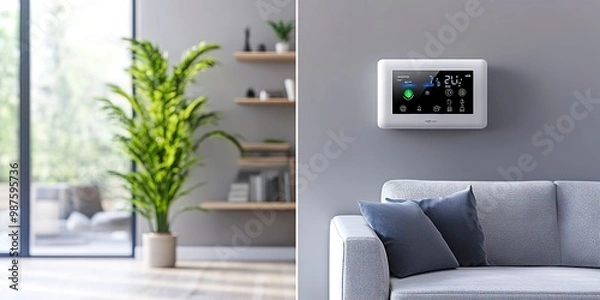 Fototapeta Intelligent Climate Control System: A smart solution for regulating indoor temperature and optimizing energy consumption 