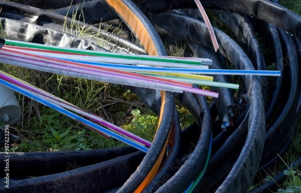 Fototapeta Glasfaser Kabel 4
