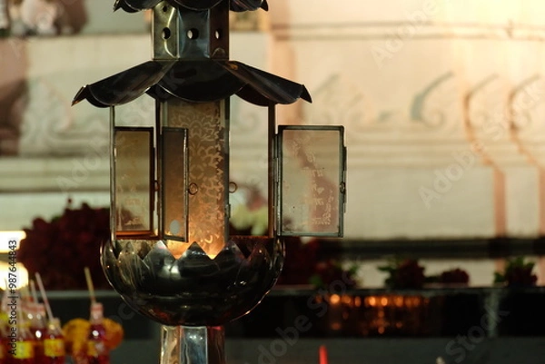 Obraz fire in the lamp