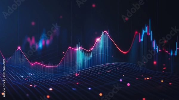 Fototapeta abstract, white, background, colorful, charts, innovation, graphs, statistics, analyze, business, potential, forecast, future, development, companies, growthglobal, cash, stock market, management, int