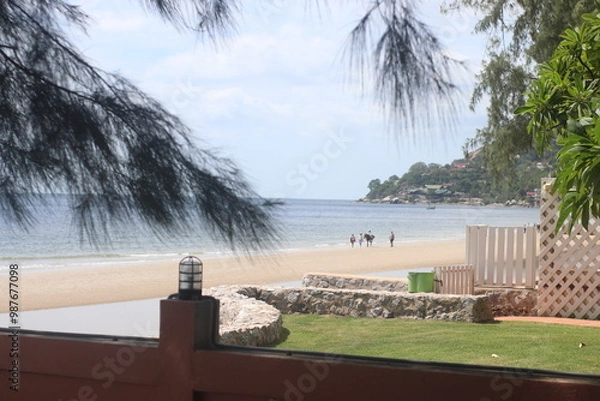 Fototapeta view from the beach