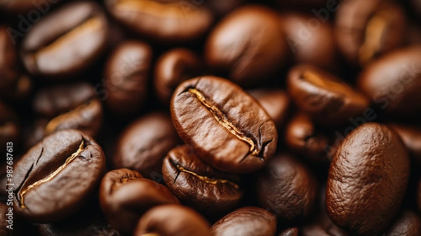 Obraz Coffee is a rich, aromatic drink that awakens the senses.