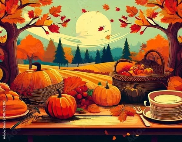 Fototapeta Fall Spread