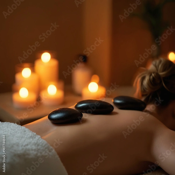 Obraz Person receiving a relaxing massage