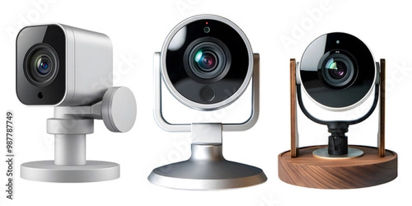 Obraz Webcam set isolated on white and transparent background