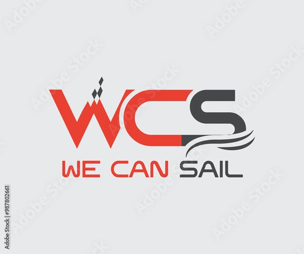 Obraz WCS logo design vector template