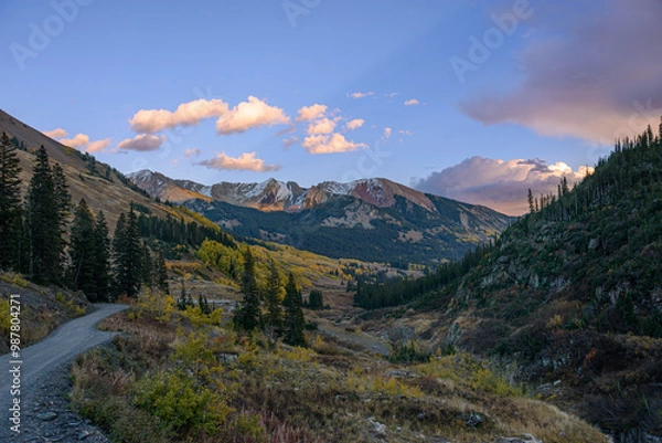 Fototapeta landscape in winter