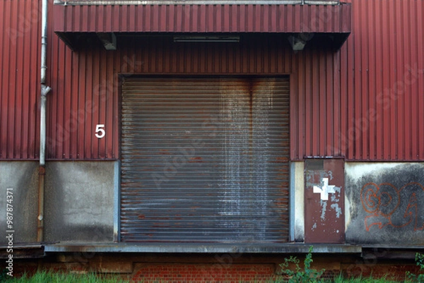 Obraz Old industrial gate