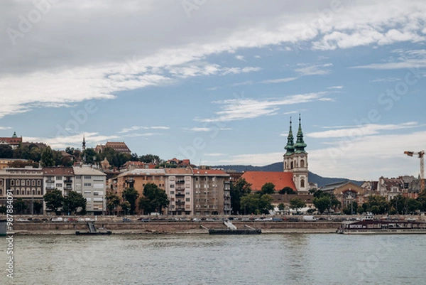 Fototapeta Beautiful Danube embankments in the very center of Budapest