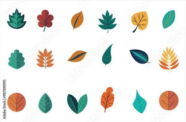Obraz set of autumn leaves