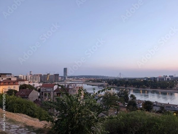Fototapeta view from the bridge