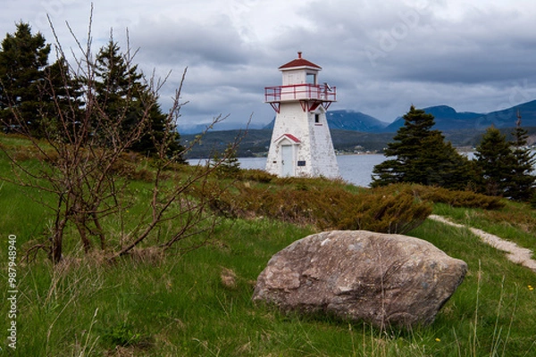 Fototapeta Woody Point Lighthouse, Newfoundland and Labrador, Canada