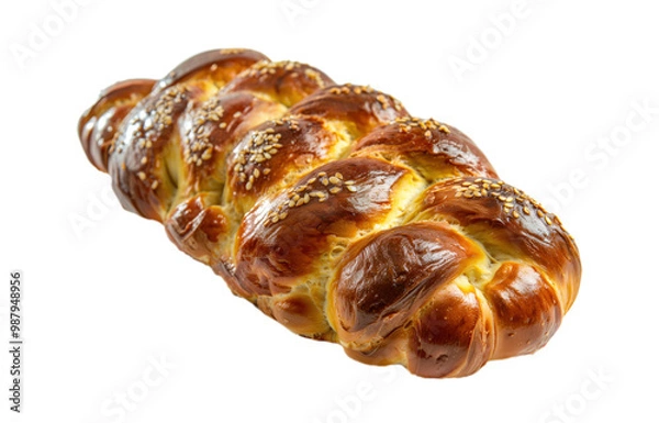 Obraz Kosher bread challah isolated on a transparent background