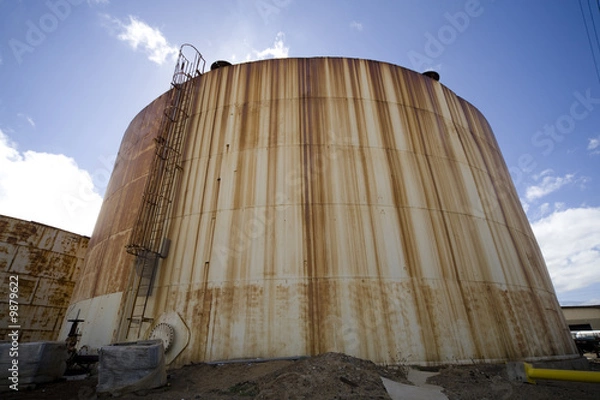 Obraz Rusty old storage tank