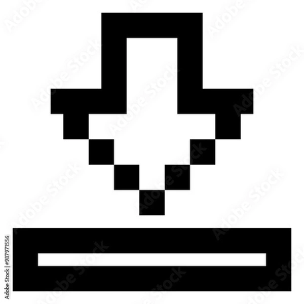 Fototapeta User Interface Pixel Icons