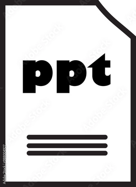 Fototapeta PowerPoint Presentation Icon 