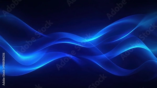 Fototapeta Abstract Blue Waves