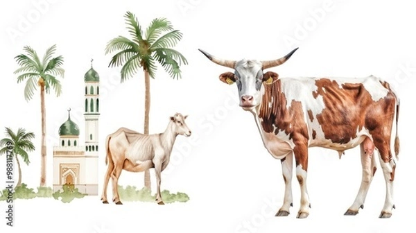Obraz Eid al-Adha Illustration