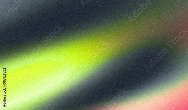 Fototapeta Abstract background with grainy gradient green magenta gray colors summer poster design and grainy texture, perfect for backgrounds and graphic design projects